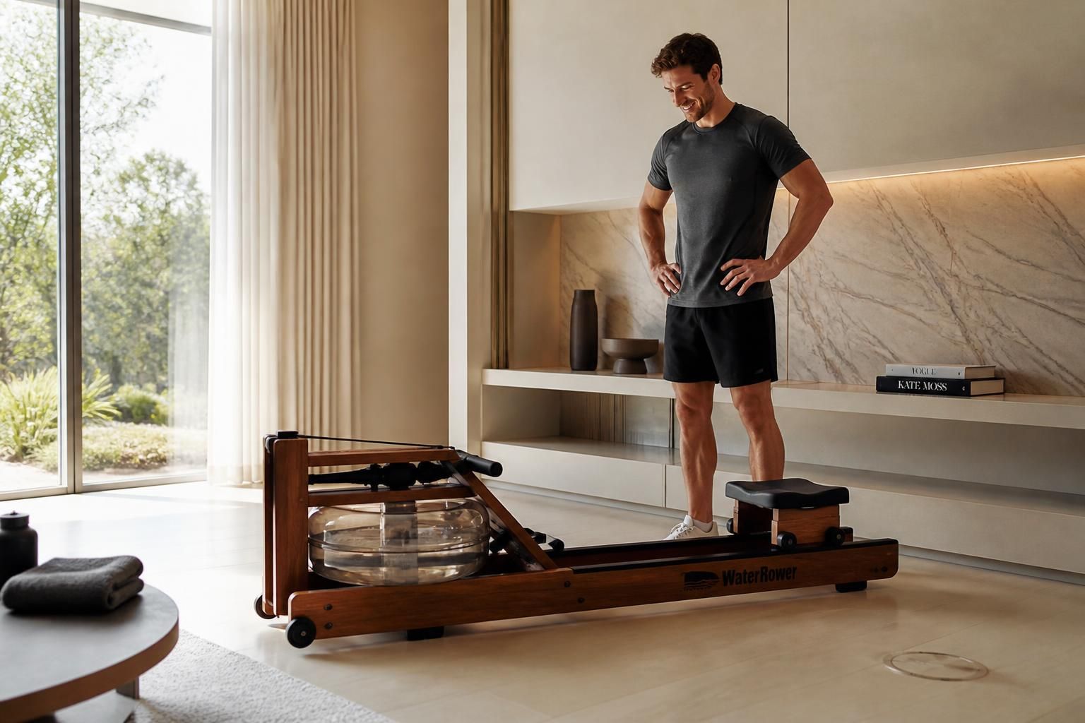 découvrez l'équipement de musculation waterrower, qui allie design élégant et performance optimale pour vos entraînements à domicile.
